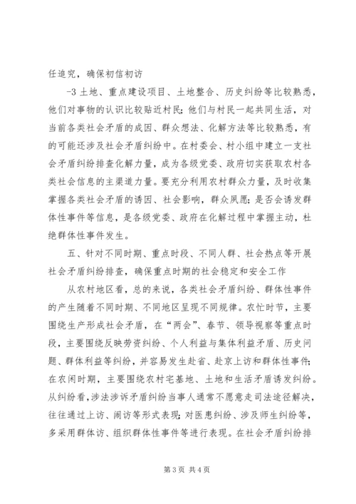 如何做好农村社会矛盾纠纷排查化解.docx