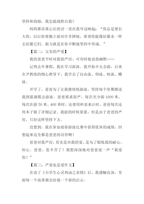 关于严爱的作文.docx