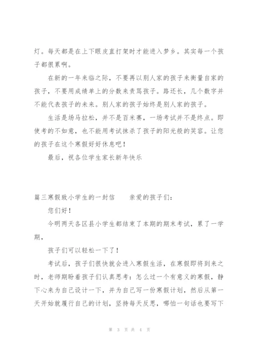 寒假致小学生的一封信范文三篇.docx