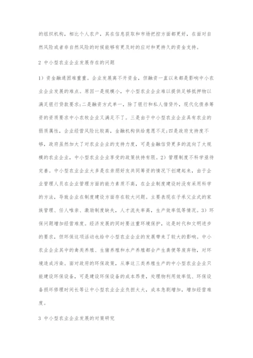 中小型农业企业发展问题及解决措施.docx