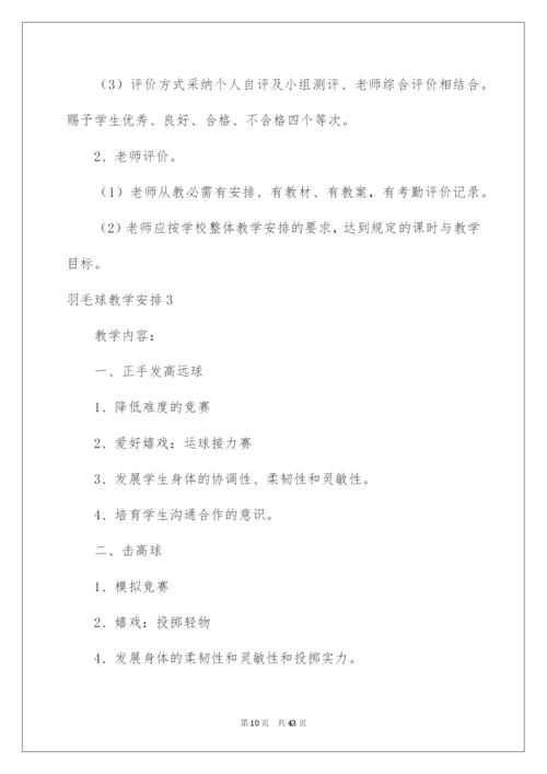2022羽毛球教学计划.docx