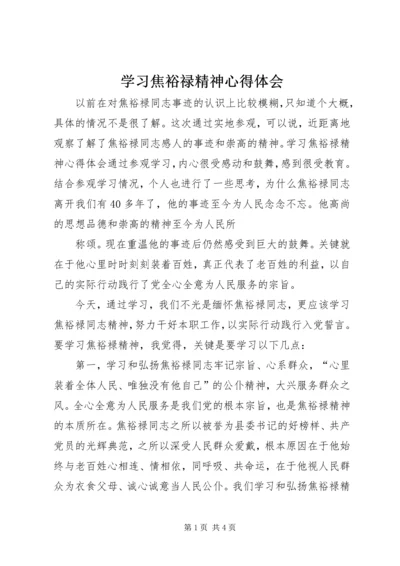 学习焦裕禄精神心得体会_2 (2).docx