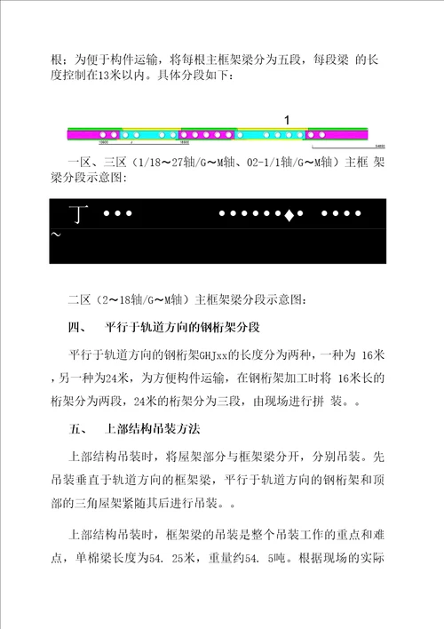 站台雨棚上部结构安装方案