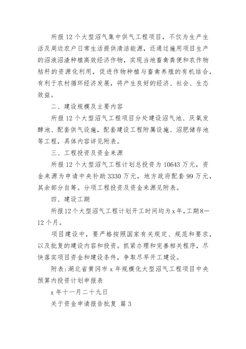 关于资金申请报告批复.docx