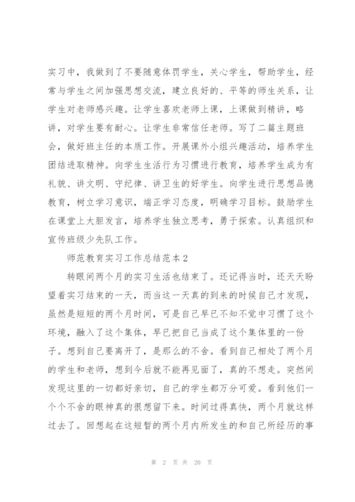 2022师范教育实习工作总结范本.docx