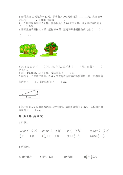 青岛版六年级数学下学期期末测试题精品及答案.docx