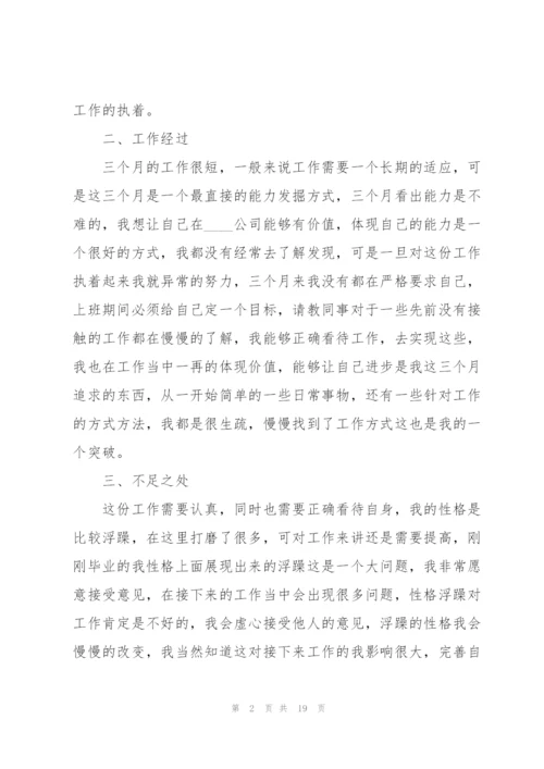新员工个人转正工作总结.docx