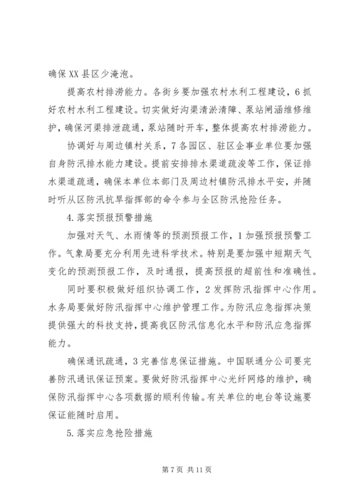 水利局防汛抗旱规划意见.docx