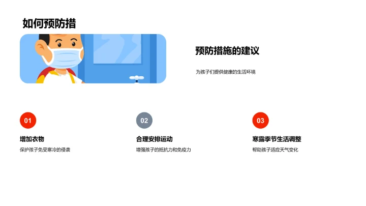 寒露季儿童保健讲解PPT模板