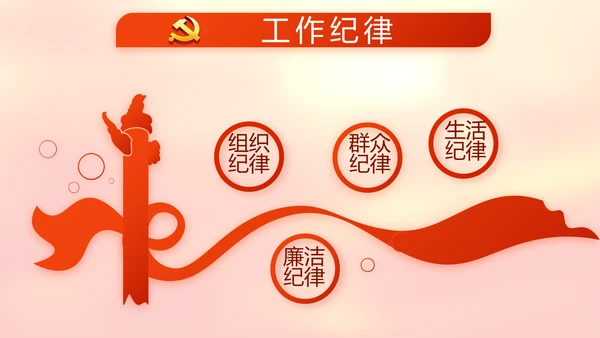 红色党支部党员代表大会工作总结汇报动态PPT
