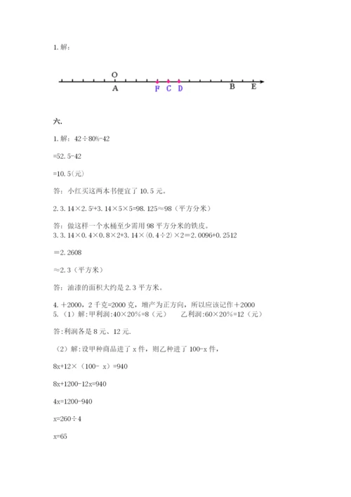 苏教版六年级数学小升初试卷含完整答案（典优）.docx