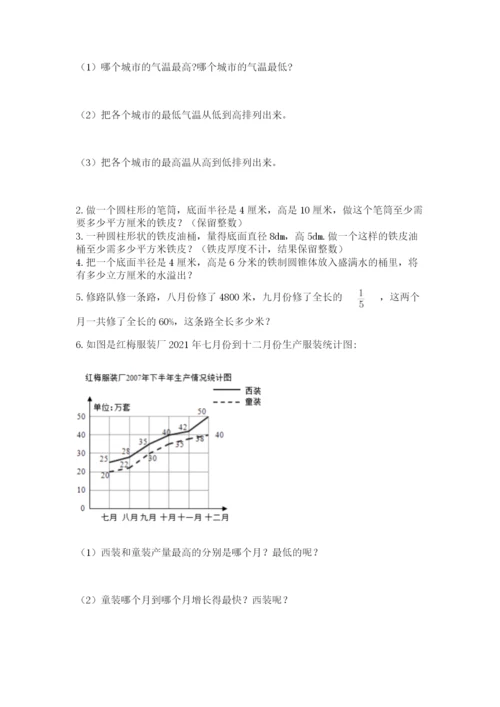 最新苏教版小升初数学模拟试卷及参考答案（培优）.docx