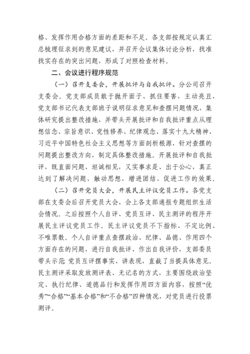 1901135-召开专题组织生活会和开展民主评议党员工作情况报告.docx