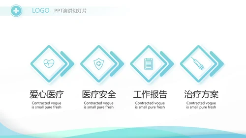 蓝色简约大方医药代表工作总结汇报动态PPT模板