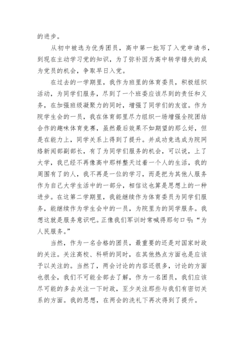 入团思想汇报800字.docx