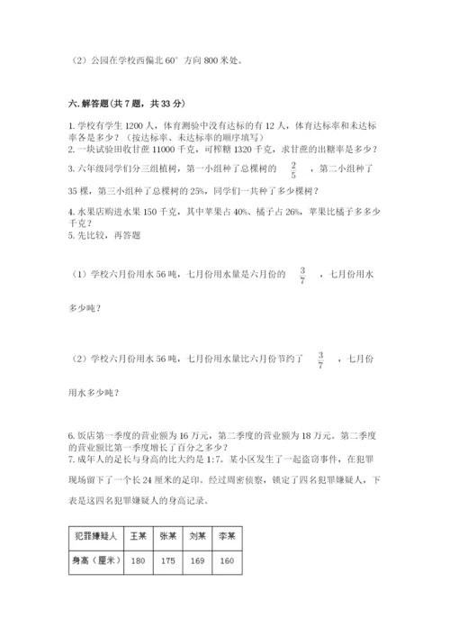 小学数学六年级上册期末考试试卷及参考答案ab卷.docx