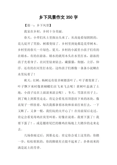 乡下风景作文350字.docx