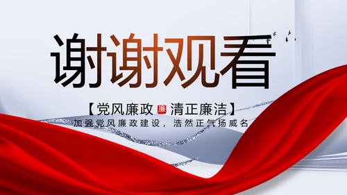反腐倡廉党风廉政建设工作总结PPT