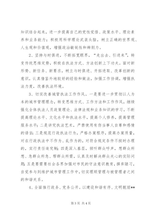 城管执法工作整改方案.docx