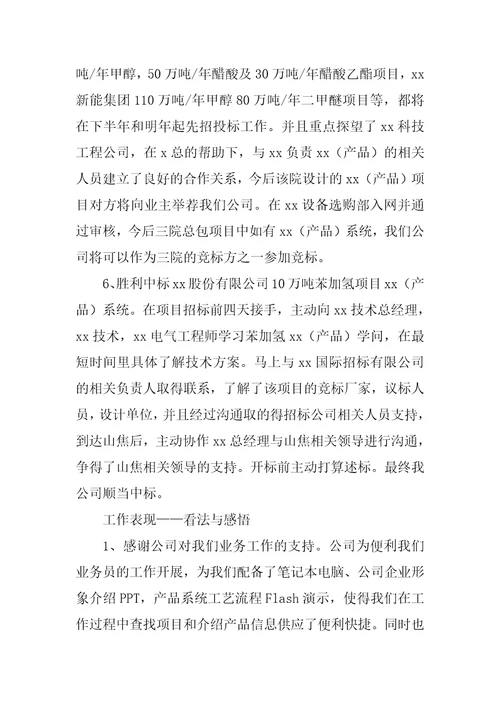 2022年销售员工试用期转正总结