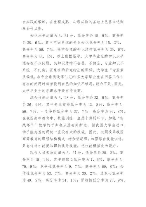 大学毕业生的素质与社会适应优秀论文.docx