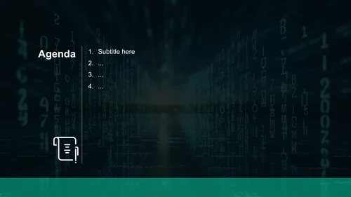 绿色科技风IT互联行业开发工程师总结汇报PPT主题