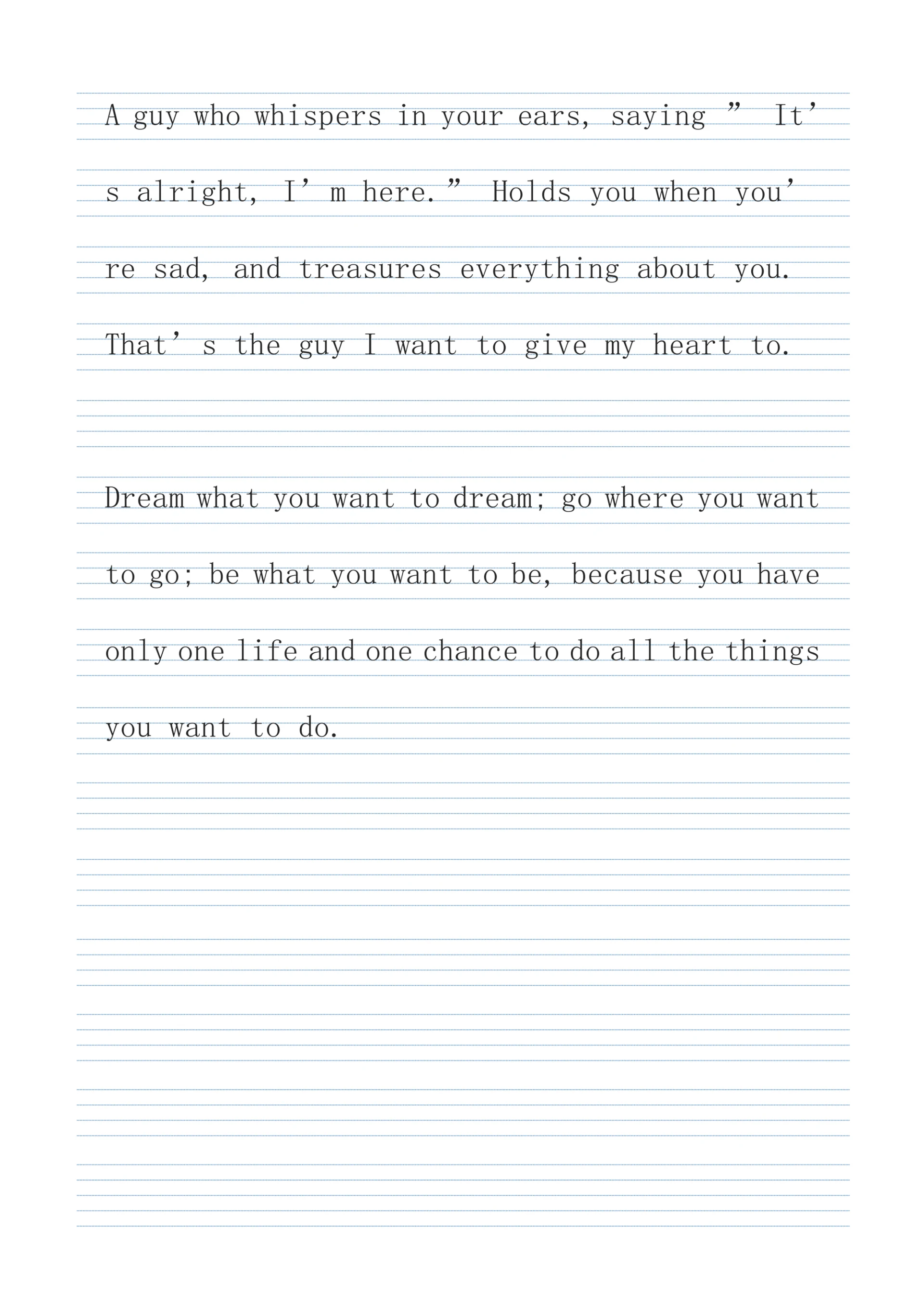 英语本作业纸英语稿纸