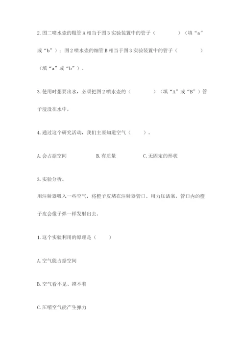 教科版小学三年级上册科学期末测试卷（考点梳理）.docx
