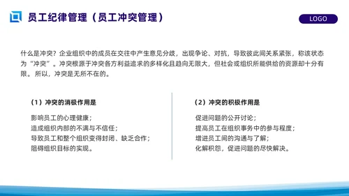 蓝色简约员工关系管理PPT模板宣传PPT动态PPT人才管理