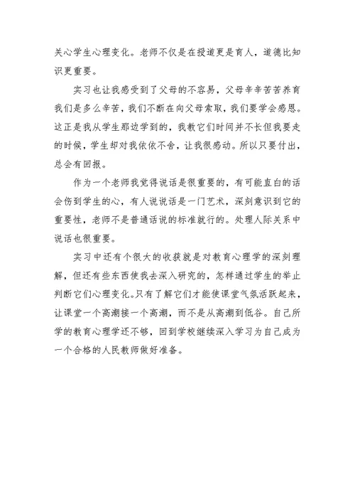 美术教师的实习报告范文