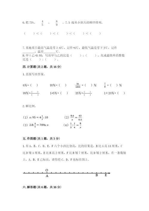 沧州市任丘市六年级下册数学期末测试卷精品及答案.docx