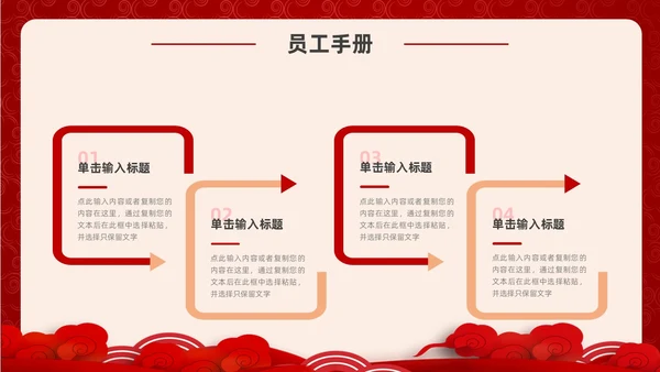红色金色国潮风欢迎新员工PPT模板