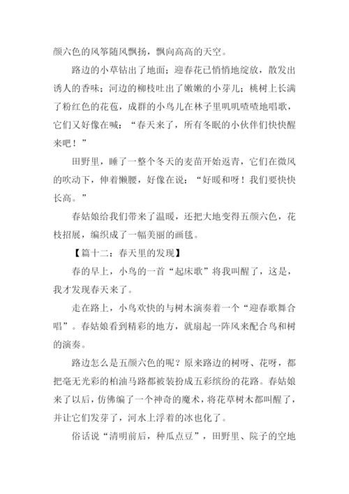 春天里的发现作文300字.docx