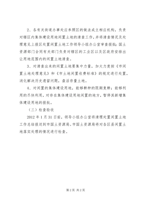 闲置土地专项清查指导方案.docx