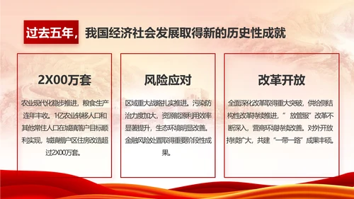 红色大气党建党支部年终工作总结PPT