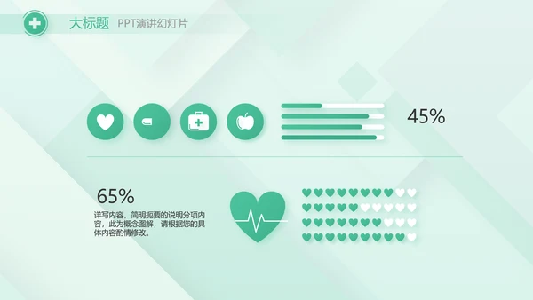 清新医疗医药工作汇报动态PPT