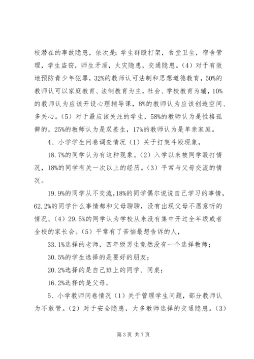 学校园安全的调研报告.docx