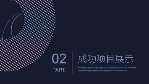 黑色几何风商务工作总结汇报PPT模板