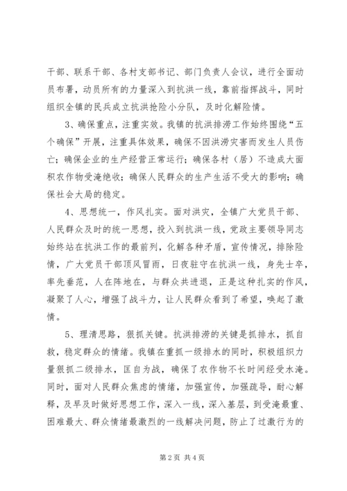 乡镇抗洪救灾工作总结与思考.docx