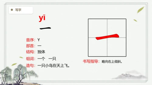 【2024新教材】语文一上1.天地人 2.金木水火土  生字识记课件