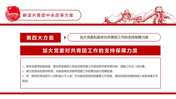 共青团中央改革方案学习教育党课PPT模板
