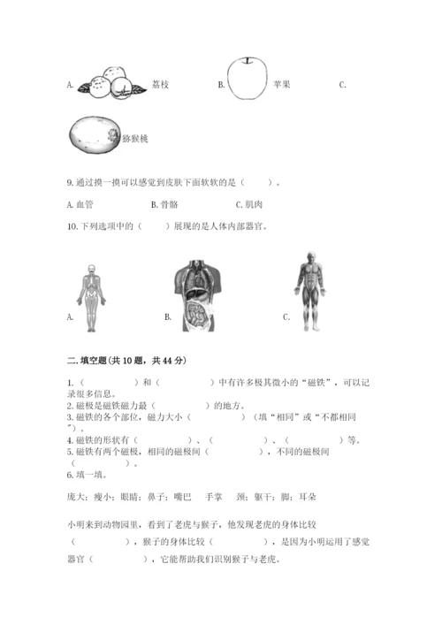 教科版二年级下册科学知识点期末测试卷有答案.docx