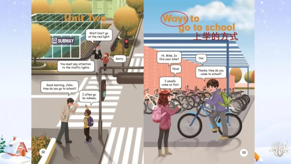 Unit 2 Ways to go to school 单元复习  课件(共40张PPT)