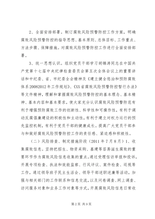 腐败风险预警防控工作实施方案 (7).docx