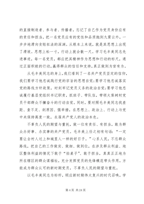 学习毛丰美事迹心得体会.docx