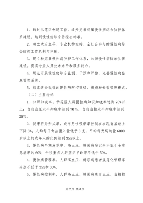 隆兴中心校创建慢性病综合防控示区工作的实施方案 (2).docx