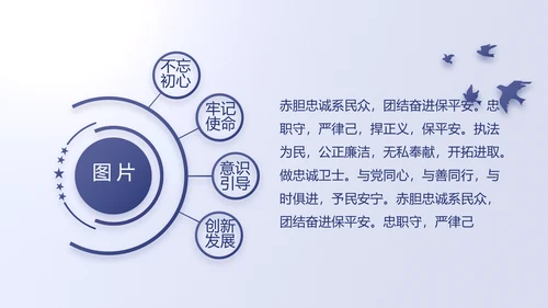 蓝色民警警察公安工作计划动态PPT