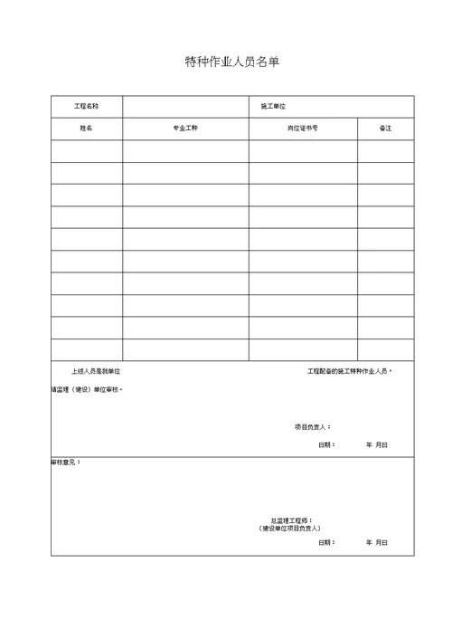 湖北省建筑工程施工统一用表2016年版A