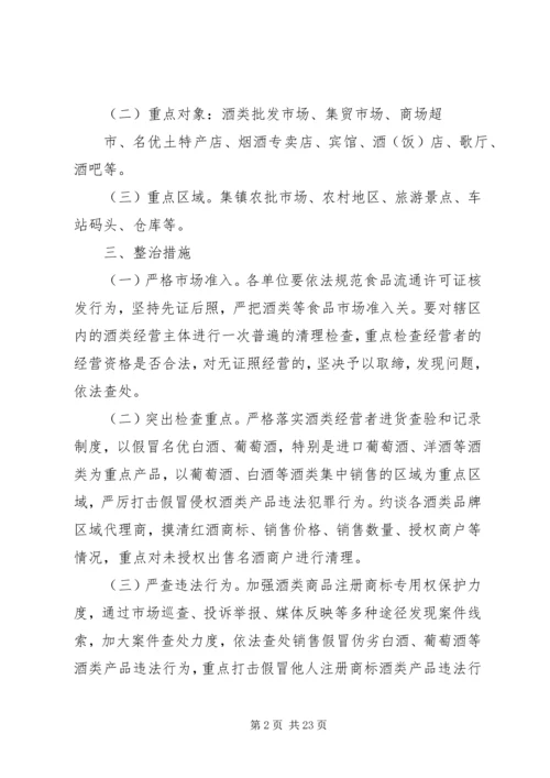 马山工商所开展打击侵犯知识产权和制售假冒伪劣酒类专项整治工作实施方案[小编推荐].docx