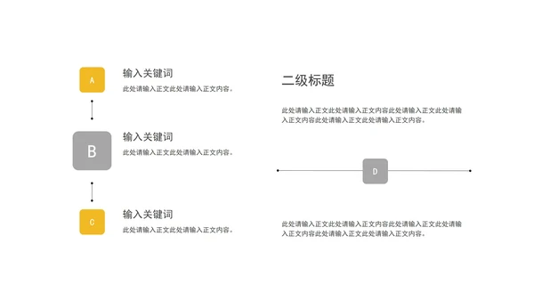 简约风几何个人年终述职报告PPT模板